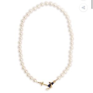 KJP Kiel James Patrick Valerie Pearl Necklace Navy